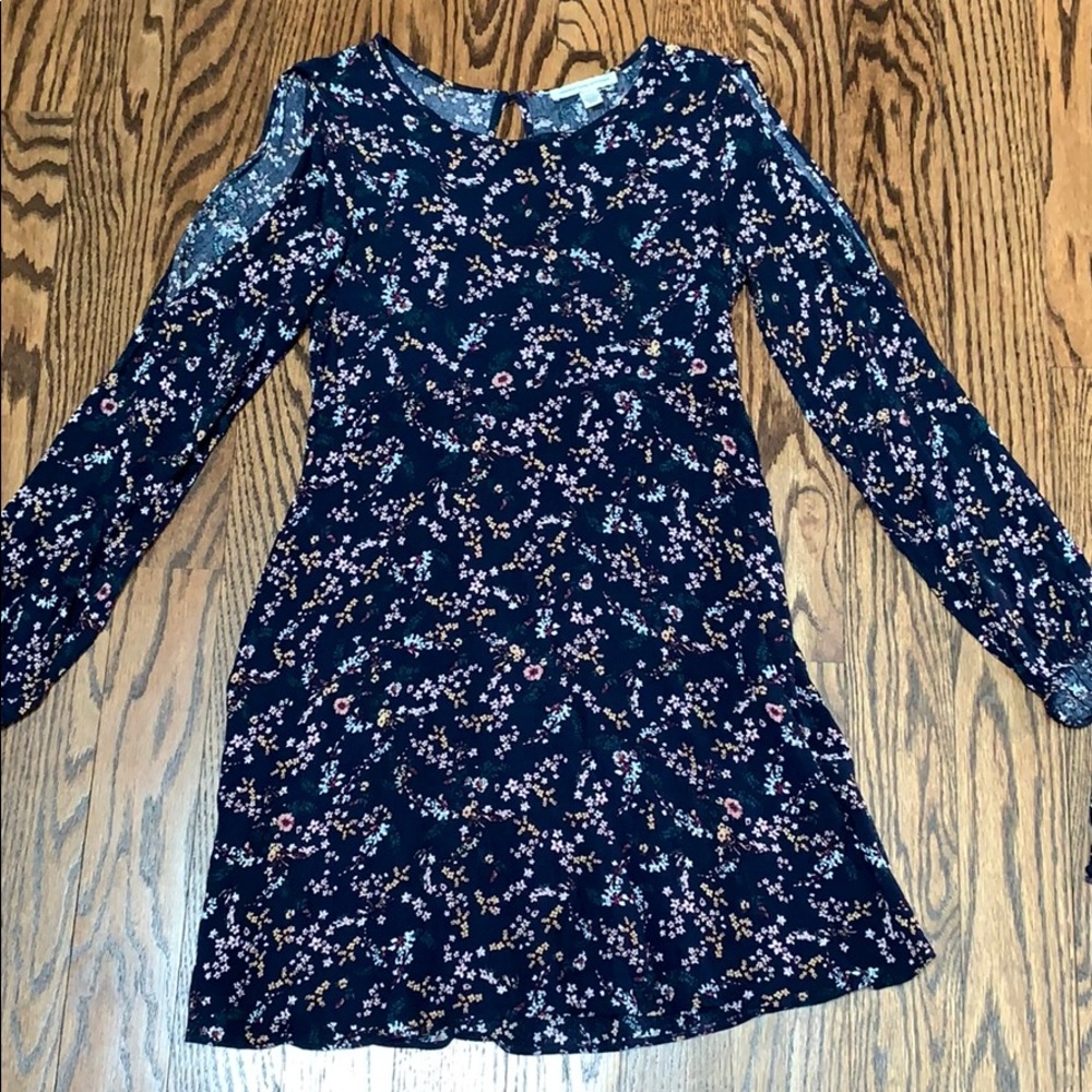Cold shoulder, long sleeve, floral romper